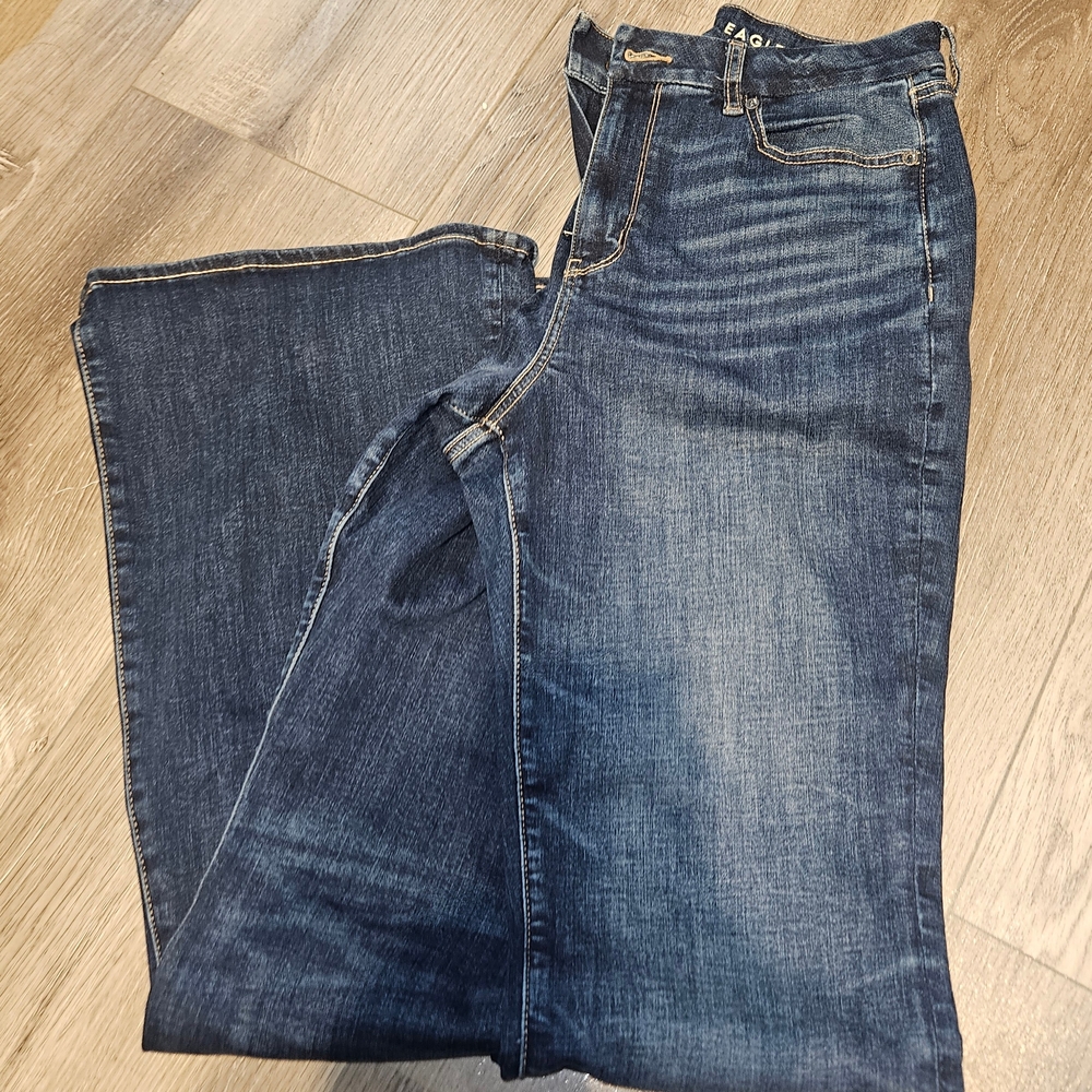 American Eagle Outfitters Dark Blue Flare Jeans